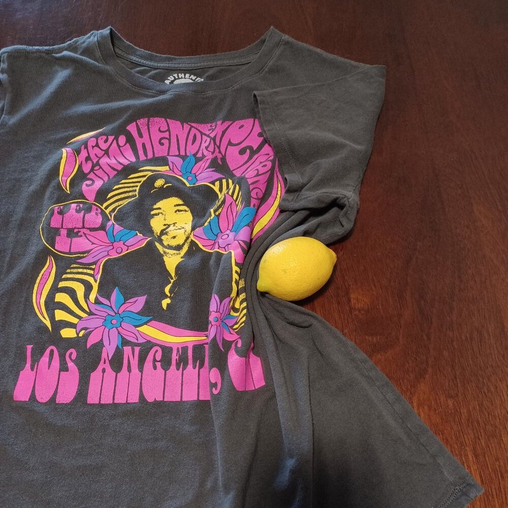 Authentic Hendrix Women’s Size XL T-Shirt short sleeve gray Jimi Hendrix